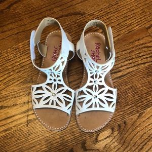 Girl’s white sandals First Communion